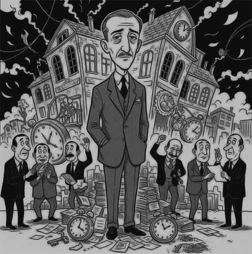 Saatleri Ayarlama Enstitüsü karikatür, hayri irdal